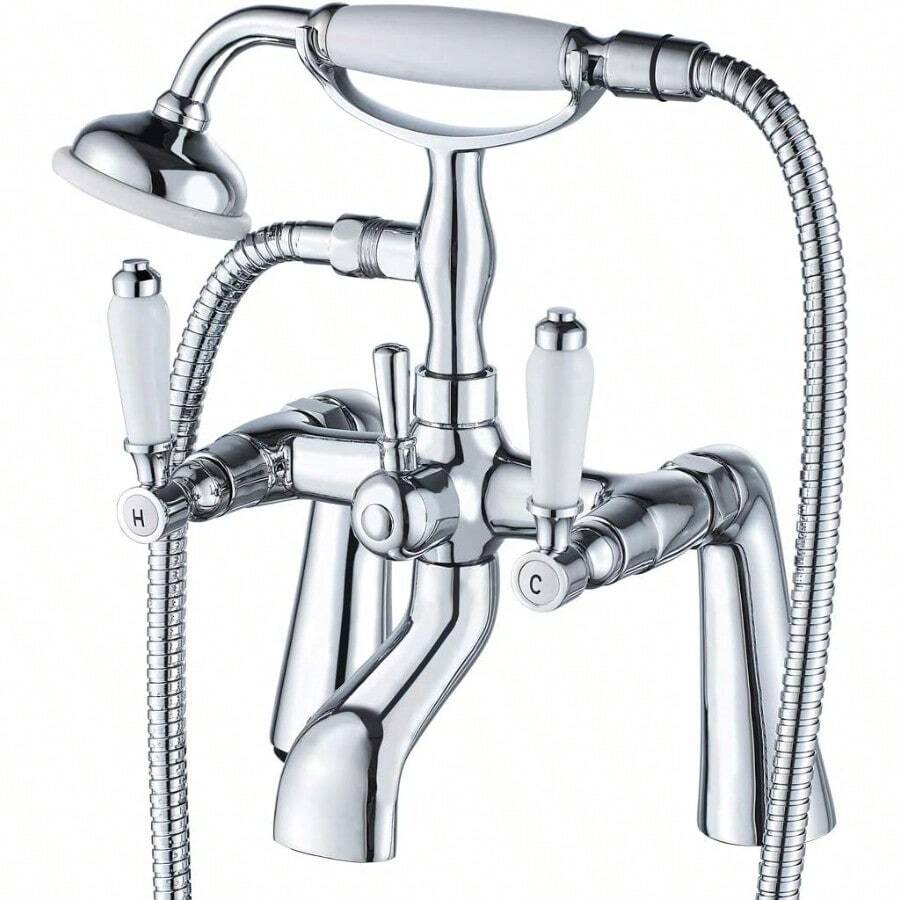 Traditional Bathtub Mixer TapLuckyhome Victorian Bath Shower Mixer Tap ...