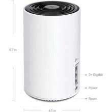 TP-Link AI Deco Mesh Dual Band WiFi 6E Router Built Up WiFi Router 270m2 Coverage 5 400 Mbps Speed For 200 Devices Use As A Mesh Wifi Extender Booster Compatible With All Deco Models Add On - 1Pack-AXE5400WiFi6E - View 2