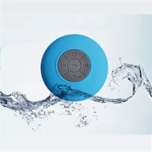 NetHong Rainbow LED Bluetooth Shower Speaker FM Radio, IP67 Portable Waterproof Black UK - Blue - View 8