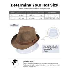 Panama Style Fedora Straw Sun Hat With Leather Belt Womens Fedora Hats For Women Dress Hats Women Hats Fashion Straw Fedora - 棕色 - 查看 6