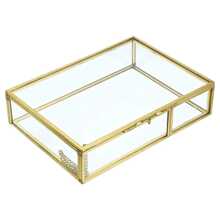 1 pieza Caja de fotos de cristal, organizador de accesorios de almacenamiento de fotos, vitrina para exhibir joyas, decoración del hogar - Multicolor - Ver 5