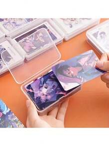 Gói 1 hộp đựng bằng nhựa, chống thấm nước, hộp đựng trong suốt đa chức năng có nắp lật, thích hợp đựng thẻ giao dịch, đồ thủ công, đồ trang sức, đồ dùng may vá, trưng bày và lưu trữ đồ sưu tầm, hoàn hảo để trang trí Giáng sinh, đồ thủ công, thẻ giao dịch, thích hợp cho trẻ em từ 14 tuổi trở lên - Nhiều màu - Xem 2