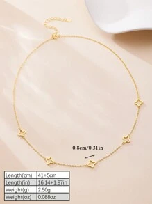 SYMFNY 1 pezzo Collana in argento 925 elegante e affascinante con quadrifoglio cavo, adatta per l'uso quotidiano delle donne, regali per festività, accessori per feste, gioielli accattivanti