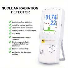 Nuclear Radiation Detector: 5V Handheld Geiger Counter With Color Screen - Detects Beta, Gamma, X-Ray, Ideal For Marble Detection, Portable Dosimeter For Safety-Conscious Travelers - White - View 7