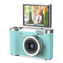 Autofocus 48MP 4K Gezichtsdetectie 2,4-inch Flip Over Display Scherm 16X Zoom Oplaadbare Batterij Pocket Cinema Digitale Compacte Videocamera's