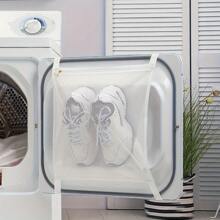 2-Piece Shoe Drying And Cleaning Bag With Elastic Band - Durable Mesh Clothing And Sports Shoe Storage Bag, Essential For Home Cleaning, Laundry Bag - trắng - Xem 1