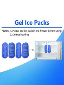 1 Pack/2 Packs/3 Packs Therapeutic Gel Pack, Gel Ice Cold Compress Ice Bar, Reusable Comfortable Soft Touch Portable Insulin Bag Cooler, Insulin Gel Ice Pack, Provide Long-Lasting Cooling Relief