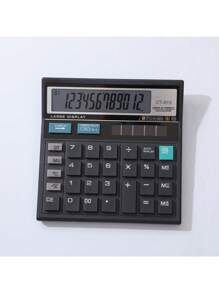 Calculadora de escritorio para uso de oficina, Calculadora financiera de contabilidad de oficina empresarial - Calculadora de escritorio negra - Ver 5