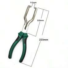 Alicates Profesionales para Juntas de Tubería de Gasolina, Calibrador de Filtro, Conector de Tubo de Aceite, Herramientas de Desmontaje, Alicates de Extracción Rápida, Reparación de Abrazadera - Tipo 2 Verde - Ver 9