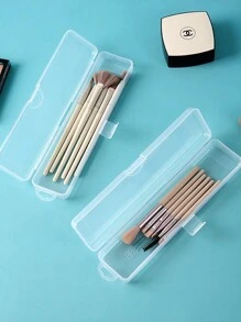 Transparent Rectangle Nail Art Tool Storage Box Set, Including Nail File Buffers, Nail Art Pen Holder, Nail Drill Storage, Nail Gel Pen Organizer, Sponge Holder, Portable Long Storage Case - Clear - View 5