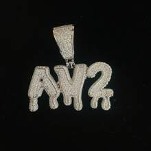 Customized Hiphop Letter Necklace, DIY Name Number Lava Flow Tiny Letter Versatile Daily Accessory,Silver,Stylish,Colorful,Vintage,Hipster,Simple,Y2k,2000s Fashion,Custom,Personalized,Unique,Ideal Gifts For Him,Ideal Gifts For Her,Her,Boyfriend,Girlfriend,Dad,Mom,Family,Friends,For Anniversaries,For Birthdays,For Graduation,For Prom,For Party - Multicolor - View 7