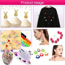 Macaron Mix Pompoms Fur Balls Fluffy Soft Pom Pom 10/15/20/25/30mm Multicolor Pompones Fur Ball High-Elastic PomPom Creative Craft Supplies