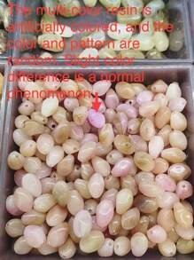 1 chiếc vòng cổ dài thiết kế hình hộp nhiều trái tim bằng vàng cao cấp & cây tình yêu, mặt dây chuyền bằng đá tự nhiên & nhựa, thích hợp cho các bữa tiệc của phụ nữ, ngày lễ, quà tặng cho người yêu, nữ thần - Mỗi mặt dây chuyền bằng đá & nhựa nhỏ có kích thước và màu sắc ngẫu nhiên - Nhiều màu - Xem 6