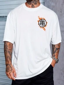 ANIME PIECE Shirt Oversized T-Shirt Streetwear Goku Vedita Skate Anime REF 7061 FLUXOGEEK - 白色 - 查看 3