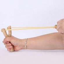 Professional Hunting Slingshot, Traditional Wooden Slingshot, Competitive Wooden Slingshot, Wooden Forked Slingshot - Brown - View 2