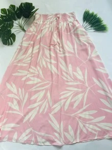 Steve Store Women's Fashion Viscose Fabric Skirt With Lining, Has Pocket And Slit On The Sides - Rose Bebe - View 3
