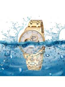 ZOEA EZ8061 Men's Waterproof Mechanical Watch With Steel Strap