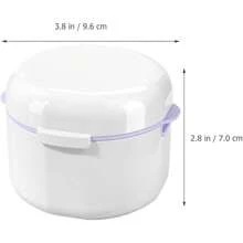 1pc Invisible Retainer Storage Box. Portable Orthodontic Orthodontics, Retainer Immersion Cleaning Box