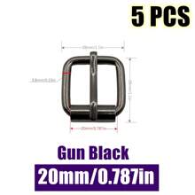 5 件装金属滚轮扣腰带五金针扣适用于包包皮带带背包鞋狗项圈链配件 - 彩色 - 查看 26