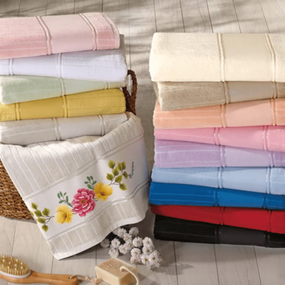 Kit 5 Toalhas De Lavabo 30x45 Artesanale Dohler Para Pintar