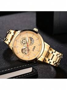 ZOEA EZ8061 Men's Waterproof Mechanical Watch With Steel Strap