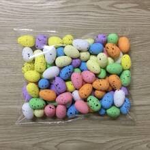 50 stuks 3cm diverse kleuren schuim eieren, geschikt voor paasfeest decoratie, doe-het-zelf knutselen, geschenken, huisdecoratie