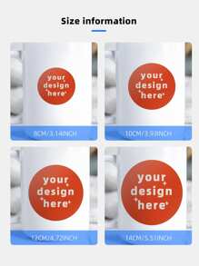 1-100pcs Customized Labels - Waterproof Stickers With Any Design, Image, Logo, Text, Personalized Thank You Labels, Commercial Logos - Multicolor - View 4