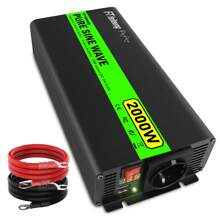 FT feiteeng Pure Sine Wave Power Inverter, 12V To AC 220V/230V, Suitable For Household, RV, And Off Grid Solar Systems, With AC Socket And USB Port, LED Display - Black - View 13