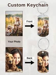 LICVIC Móc khóa ảnh theo yêu cầu, Móc khóa hai mặt cá nhân hóa dành cho nữ, Móc khóa thép không gỉ tùy chỉnh, Móc khóa hình ảnh tùy chỉnh, Móc khóa đôi, Phụ kiện thời trang, Thích hợp cho đám cưới, sinh nhật, kỷ niệm, tốt nghiệp, Thích hợp để tự làm móc khóa, túi xách, ba lô thời trang, Ý tưởng quà tặng cho anh ấy/cô ấy, bạn bè, gia đình, bạn thân, Vật dụng cần thiết cho đám cưới, Không gian ấm áp, Nhà cửa & Cuộc sống, Đồ dùng tiệc lễ hội tùy chỉnh, Tình yêu vĩnh cửu, Quà tặng tiệc độc thân - Phong cách B - Xem 5
