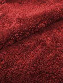 2024 Autumn/Winter New Arrival Hot Selling Solid Color Hooded Faux Fur Jacket With Zipper, Plus Size Women