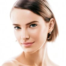 XUJIA 1 Pair 925 Sterling Silver 5mm&3mm&1mm Round Moissanite Earrings Women's Fashion Simple Earrings Christmas Jewelry Classic Style Elegant And Temperamental Halloween Party With Jewelry For Girlfriend Gift Wedding Anniversary Gift Comes With 1pc Moissanite GRA Certificate - EMO-429 - View 10