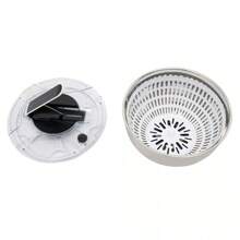 WUPYI Stainless Steel Salad Spinner Kitchen Vegetable Lettuce Spinner Fruits Washer - Silver - View 6