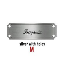 1 pièce Plaque personnalisée avec texte gravé, plaque commémorative de mariage personnalisée, plaques d'anniversaire personnalisées gravées, 2 tailles S/M, 3 couleurs argent/or/noir, plaque personnalisée avec adhésif ou vis, plaque gravée pour portes, Slow Summer Living