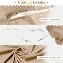 Soft Hanging Egg Chair Seat Cushion ONLY Thick Swing Egg Chair Pad Cushion Soft Hammock Replacement Pad With Headrest For Indoor Outdoor Garden Patio - 卡其色 - 查看 4