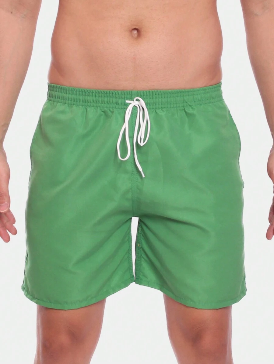 Men's Tactel Basic Shorts Beach Gym Running And Training - Green - View 1