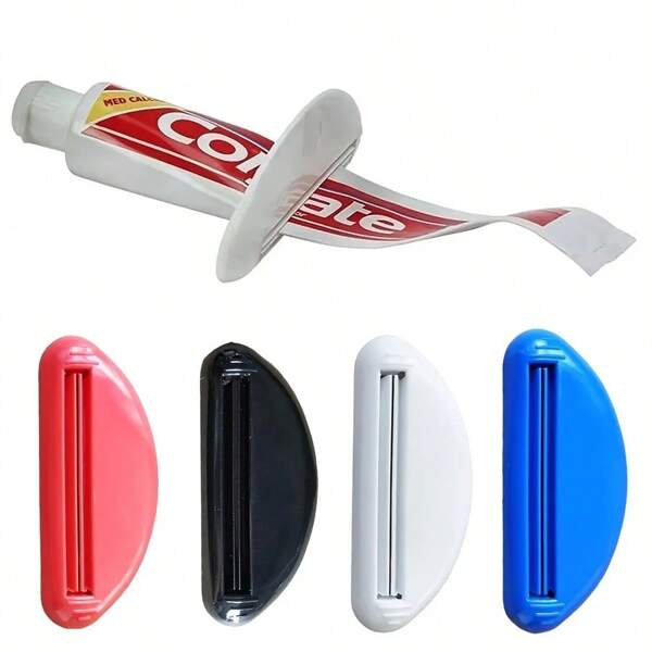 3-19pcs/Toothpaste Squeezer Manual Squeezed Toothpaste Tube Clips Multifunction Facial Cleanser Dispenser Squeezer Bathroom Accessories Back To School