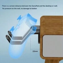 Wall Mounted Gaming Controller & Headphone Holder Storage Rack, Organizer For Office, Bags, Hats - Black - View 4