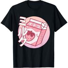 Japanese Fashion Soft Grunge Clothing Kawaii Pastel Goth T-Shirt - Black - View 1