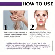 Face & Forehead Wrinkle Patches - Mini Anti Wrinkle Facial Patches To Smooth Eye, Mouth, Forehead Wrinkles - Non-Silicone Face Tape For Fine Wrinkles Between Eyes & Face - White - View 4