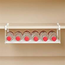 1pc Multifunctional Expandable Hanging Storage Rack - Shelf Organizer For Cabinet, Bathroom Towel Rack, Kitchen Spice Rack, Fridge Storage, Desk File Rack, Balcony Plant Holder, Living Room Clutter Organizer, Garage Tool Rack, Space-Saving Home Essential - Multicolor - View 8
