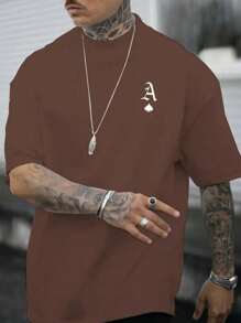 Men's Ace Of Spades T-Shirt New Release 100% Cotton Shirt Premium Line - Rỉ Nâu - Xem 1