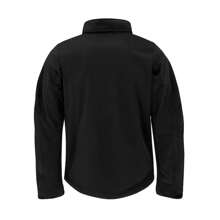 B&C Mens Hooded Softs Breathable, Waterproof & Windproof Jacket (Fleece Lining) (Black) - Black - View 2