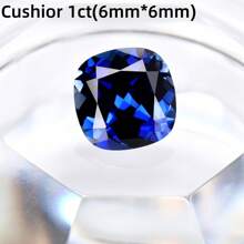 One 100% Lab Grown Sapphire Cushion Cut Gemstone For Charms Advanced Jewelry Making Materials DIY