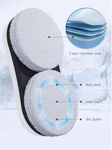 KinseiBeauty Automatic Smart Window Cleaning Robot, Home Use Glass Cleaning Appliance With Path Planning, Remote Control Electric Intelligent Window Cleaner - UK Plug(220-240V) - View 3