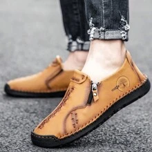 Men's Casual Loafers, Comfortable Leather Hiking Shoes