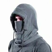 1pc Winter Balaclava - 100% Polyester Windproof, Warm And Fashionable Head And Neck Cover, Suitable For Outdoor Activities, Skiing, Motorcycle Riding - Thick, Comfortable, Fabric Material - Multicolor - View 4