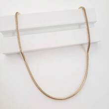 Gold Rat Tail Cord Necklace For Women Unisex - Vàng - Xem 3
