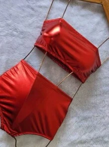 Carnival Collection Hot Pants Metallic Set Carnival Summer 2024 A-10 - 紅色 - 查看 1