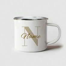 1 szt. 350 ml spersonalizowany ceramiczny kubek z imieniem, emaliowany kubek z możliwością personalizacji imieniem, DIY kubek na wodę, sok, mleko, mrożoną kawę - prezent dla przyjaciół, rodziców, kolegów z klasy, dekoracja świąteczna łatwa do czyszczenia, wykwintny, wysokiej jakości niestandardowy, spersonalizowany, wyjątkowy idealny prezent dla niej, chłopaka, dziewczyny, taty, mamy, rodziny, przyjaciół, syna, córki, uczniów szkół