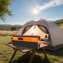 FT feiteeng Inversor de energía de 3000 W de potencia, de 12V a 220V/230V, para automóvil, con puerto USB y pantalla LCD, para suministro de energía de emergencia en automóviles y actividades al aire libre - Gris - Ver 6